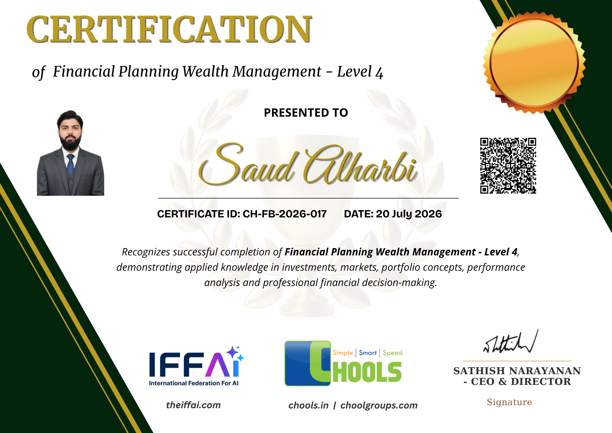 Financial Planning Wealth Management - Level 4 Certificate